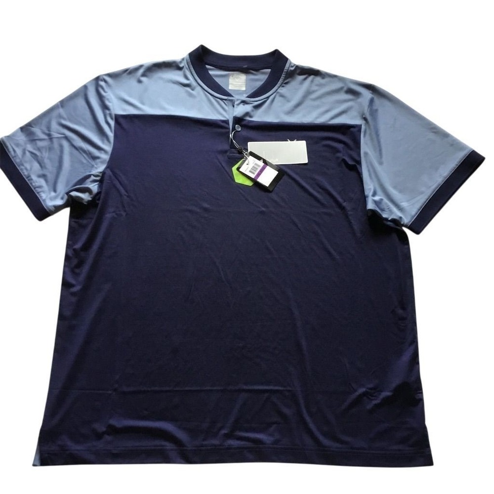 Callaway Men's 2XL Blue Golf Polo Shirt Moisture-Wicking‎ Collared
